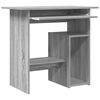 vidaXL Desk Grey Sonoma Engineered Wood Compact Computer Desk