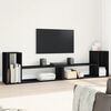 vidaXL TV Cabinet Black Engineered wood 39.4 in x 11.8 in x 19.7 in