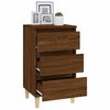 vidaXL Bedside Cabinet Brown oak Engineered wood Medium Bedside Cabinet