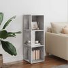 vidaXL Corner Cabinet Concrete Gray Engineered wood Compact Minimalist