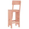 vidaXL Bar Stool Set of 2 Natural Wood Solid Douglas Fir Wood Standard