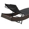 vidaXL Sunlounger Brown and Black