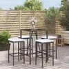 vidaXL Garden Bar Set Black