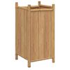 vidaXL Planter Natural Bamboo Bamboo 15.7x15.7x31.5 in Decorative Inlays