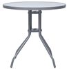 vidaXL Dining Set Silver, Black, Light Gray