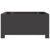 vidaXL Fire Pit Black 23.62 x 23.62 x 11.81 in Steel