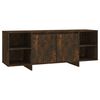 vidaXL TV Cabinet Smoked Oak Engineered Wood 51.2 x 13.8 x 19.7 in