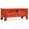vidaXL Storage Chest Red Solid mango wood Large Storage Chest