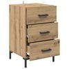 vidaXL Bedside Cabinet Artisan Oak 15.75 x 15.75 x 25.98 in