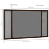vidaXL Insect Screen Brown frame, Black mesh