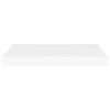 vidaXL Wall Shelf Set of 2 White Honeycomb MDF, metal