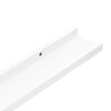 vidaXL Frame Ledge Shelf Set of 2 White MDF 15.7 in x 3.5 in x 1.2 in