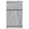 vidaXL Bedside Cabinet Set of 2 Grey Sonoma Engineered wood Medium