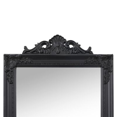 vidaXL Free-Standing Mirror Black 19.7"x78.7"