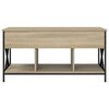 vidaXL Coffee Table Sonoma Oak 39.4"x21.7"x19.7" Engineered Wood and Metal
