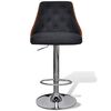 vidaXL Bar Stools Set of 2 Dark grey and brown