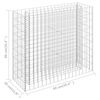 vidaXL Gabion Raised Bed Silver Galvanized Steel 35.4x11.8x35.4 in