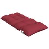 vidaXL Lowback Chair Cushion Set of 2 Wine Red
