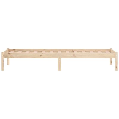 vidaXL Bed Frame 39.4"x74.8" Twin Solid Wood Pine