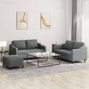 vidaXL Sofa Set Dark Gray Fabric (100% polyester), metal, textilene, plywood
