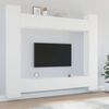 vidaXL TV Cabinet Set Set of 8 White Engineered wood Standard