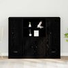 vidaXL Highboard Black Oak 52 x 14 x 41 inches Engineered wood