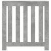 vidaXL Radiator Cover Concrete Grey 30.7x7.9x32.3" Engineered Wood