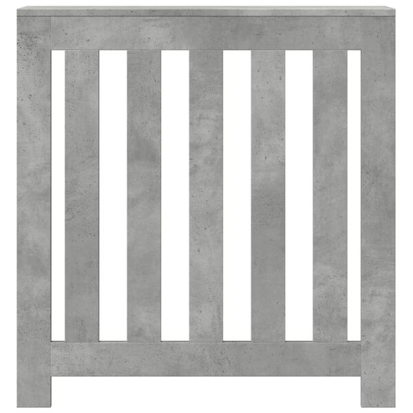 vidaXL Radiator Cover Concrete Grey 30.7x7.9x32.3" Engineered Wood