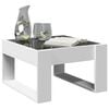 vidaXL Coffee Table White Engineered wood and glass Medium Coffee Table