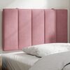 vidaXL Headboard Cushion Pink Velvet (100% polyester) 35.4 in wide