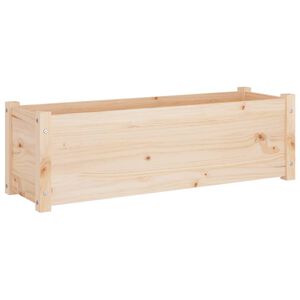 vidaXL Garden Planter Natural Pine Solid Pinewood Large Durable