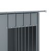 vidaXL Dog House Anthracite Galvanized Steel 77.2 x 35.8 x 43.3 in
