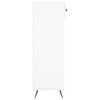 vidaXL Shoe Cabinet White Engineered wood, iron, faux leather Standard