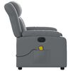 vidaXL Electric Massage Recliner Chair Gray Faux leather, metal, plywood