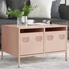 vidaXL TV Cabinet Pink 26.8x19.7x17.1" Cold-rolled Steel