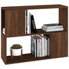 vidaXL Book Cabinet Brown oak Engineered wood 31.5 in x 9.4 in x 24.8 in