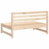vidaXL Garden Middle Sofa Natural Solid pine wood 48.0 x 33.1 x 27.6 in