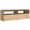 vidaXL Bedside Cabinet Set of 2 Artisan Oak Engineered Wood