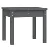 vidaXL Garden Bench Grey Solid Pine Wood Standard Durable Garden Bench