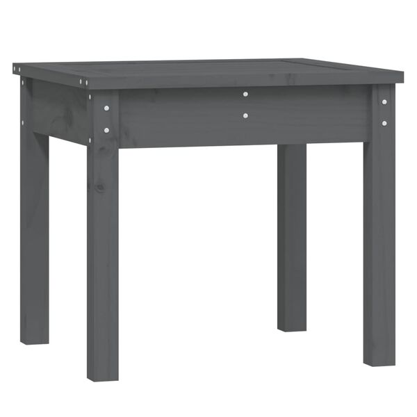 vidaXL Garden Bench Grey Solid Pine Wood Standard Durable Garden Bench