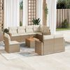vidaXL Garden Sofa Set Beige