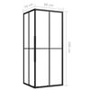 vidaXL Shower Cabin ESG 31.5"x27.6"x70.9"