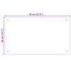 vidaXL Kitchen Backsplashes 2 pcs White 27.6"x15.7" Tempered Glass