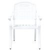 vidaXL Garden Chair 2 pcs White 55 x 56.5 x 91cm Aluminium