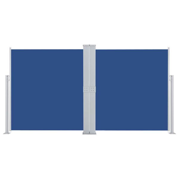 vidaXL Side Awning Blue Polyester fabric with PU coating 63 x 236.2 in