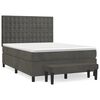 vidaXL Box Spring Bed Dark grey