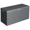 ProGarden Outdoor Storage Box Gray Polypropylene Large Water-resistant