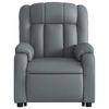 vidaXL Electric Stand Up Massage Recliner Chair Gray