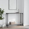 vidaXL Console Table Gray sonoma Engineered wood Narrow Adjustable Feet
