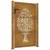 vidaXL Garden Gate 39.4x59.1" Corten Steel Tree Design